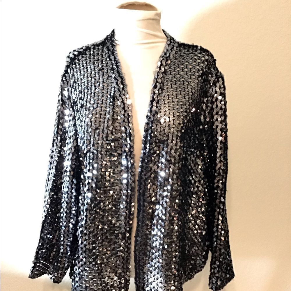 THEMES Vintage Sequin Jacket 1980’s Union Made Label Size L